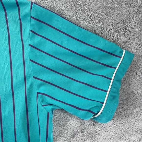 Odd Future Tyler the Creator Baseball Jersey Mens Medium Blue Pinstripe Hip-Hop - Picture 9 of 15